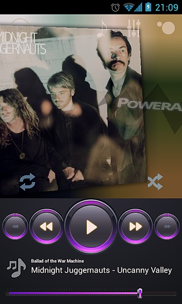 Poweramp pink skin HD - Preview 5