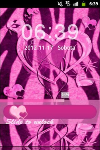 GO Locker Pink Zebra Heart - Preview 3