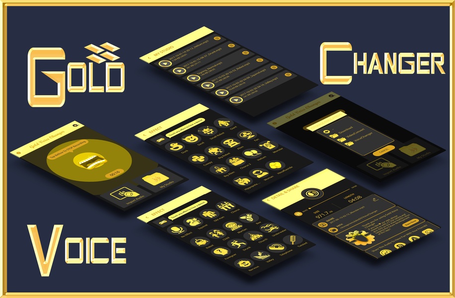 Gold Voice Changer & Voice Recorder for Android - Download the APK