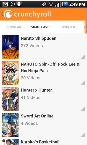 Baixar Crunchyroll 3.45 Android - Download APK Grátis