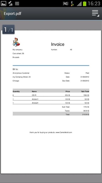 My Invoices (free) - Preview 1