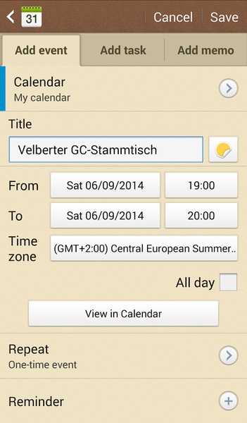 c:geo - calendar (add-on) - Preview 1