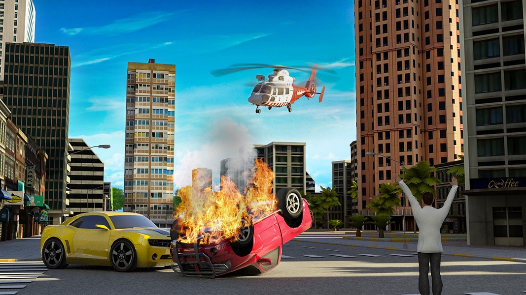 911 Helicopter Flying Rescue City Simulator - Preview 13