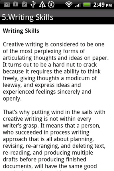 Creative Writing - Preview 1