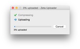 Zeta Uploader screenshot 1