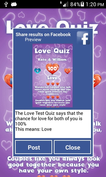 Love Test Quiz - Preview 1