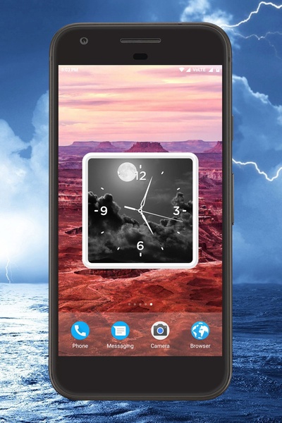 Cloud Clock Live Wallpaper - Preview 1