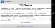 VPN Shortcut screenshot 1