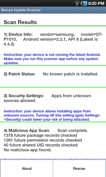 Secure Update Scanner - Preview 2