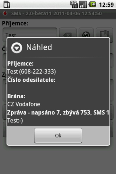 CZ SMS - Preview 2