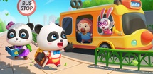 Baby Panda’s School Bus feature