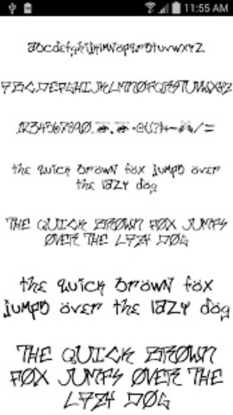 Fonts for FlipFont 50 N8 - Preview 2