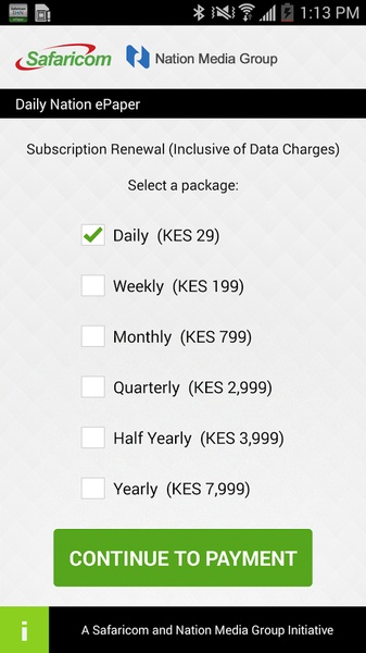 Safaricom Daily Nation Reader - Preview 2