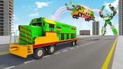 Flying Train Robot Car Games screenshot 7