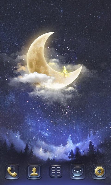 Moonlight GOLauncher EX Weather 2in1 - Preview 3