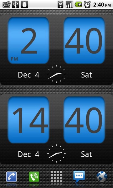 FlipClockBlueMagicDark - Preview 3