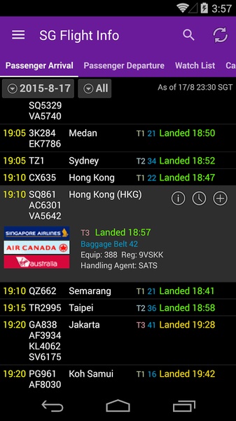 SG Flight Info - Preview 4