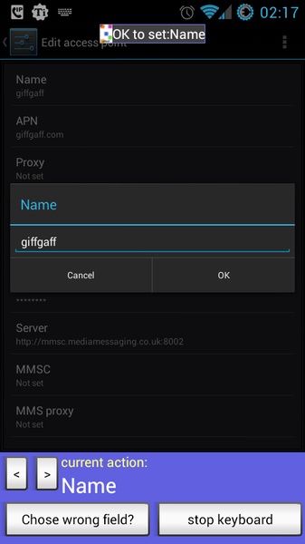 giffgaffAPN - Preview 1