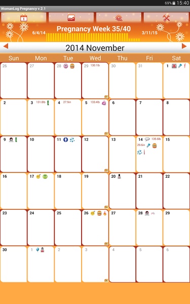 WomanLog Pregnancy Calendar - Preview 21