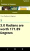 Converter Radians to Degrees screenshot 4