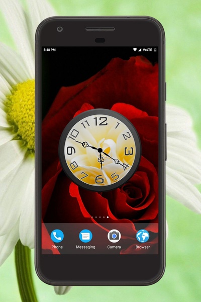 Flowers Clock Live Wallpaper - Preview 5