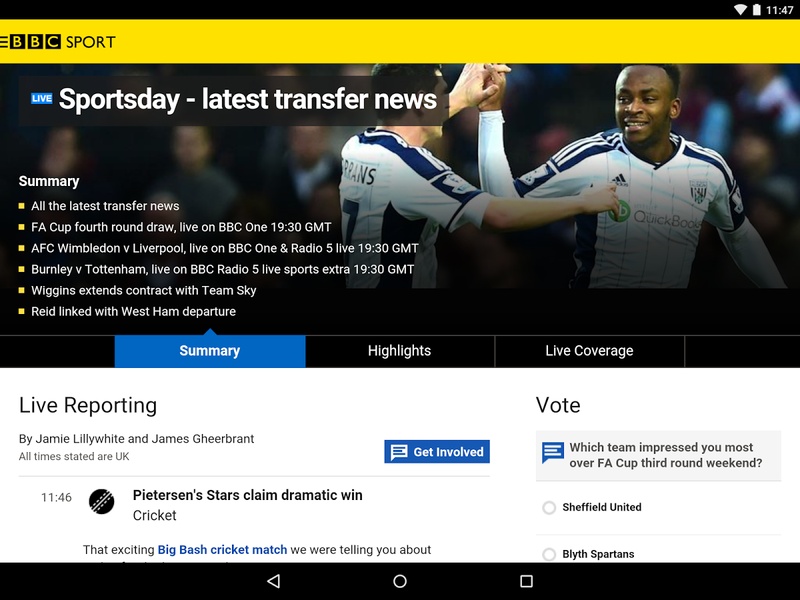 BBC Sport - News & Live Scores - Apps on Google Play