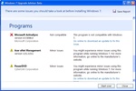 Windows 7 Upgrade Advisor screenshot 2