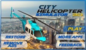 City Helicopter Flight Sim 3D screenshot 1