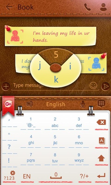 V-Book GO Keyboard Theme - Preview 4