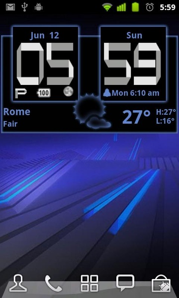 Honeycomb Digital Analog Weather Clock - Preview 2