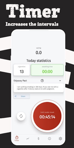 cigarette timer app Cigarette Counter and Tracker -