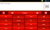 GO Keyboard Red Roses Theme screenshot 3