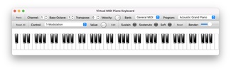 Virtual MIDI Piano Keyboard screenshot 1
