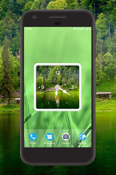 Greenery Clock Live Wallpaper - Preview 5