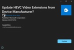 Extensiones de vídeo HEVC del fabricante del dispositivo screenshot 1