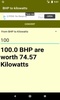 BHP to kilowatts Converter screenshot 4