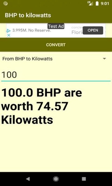 BHP to kilowatts Converter - Preview 4