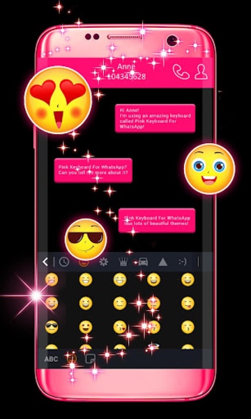Pink and Black Free Keyboard - Preview 3