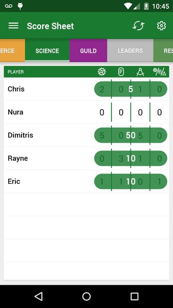 7 Wonders Score Sheet - Preview 6
