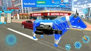 Police Bull Robot Car Transform War screenshot 7