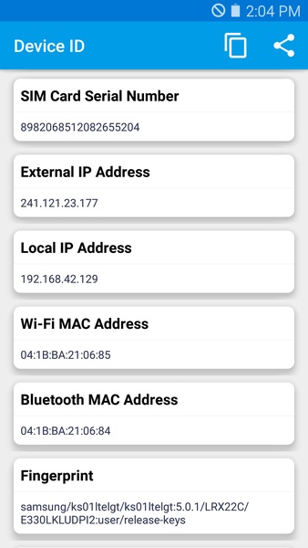Device ID - Check IDs of your Android device - Preview 2