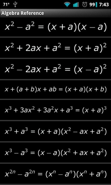 Algebra Reference - Preview 2