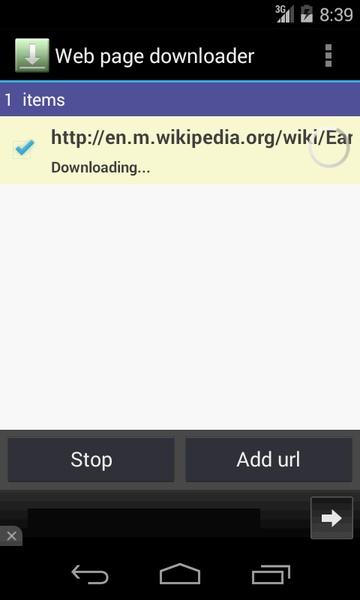 Web page downloader - Preview 1