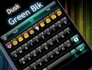 Theme Dusk Black Green for Emoji Keyboard screenshot 1