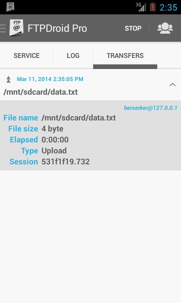 FTPDroid - Preview 2