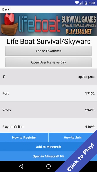 MCPE Server List - Preview 11
