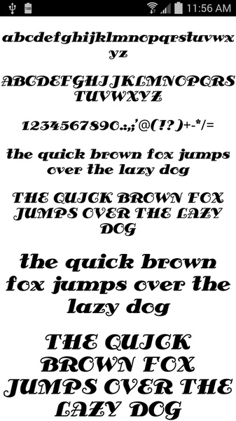 Fonts for FlipFont 50 N8 - Preview 4