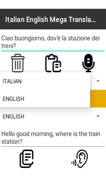 Italian English Mega Translator - Preview 2