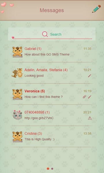 Kitty GO SMS - Preview 2