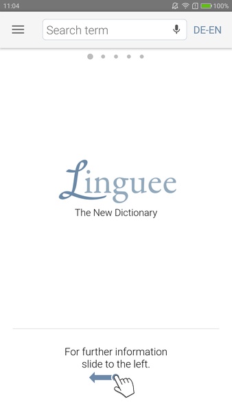 Dictionary Linguee - Preview 1